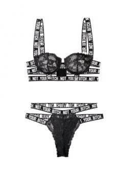 Fantasy Lingerie Not Your Bitch Lace Bra And Cutout Panty Set -Cheap Lingerie Store bsvfhrtizozxslqikcet