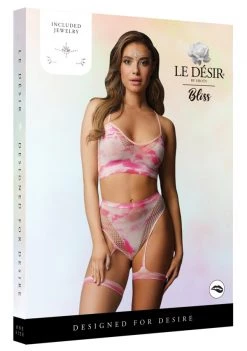 Shots Le Desir 2-Piece Tie Dye Bra Set With Garters And Dazzling Eye Contact Stickers -Cheap Lingerie Store bywvid8ltsccpfv5x4nj