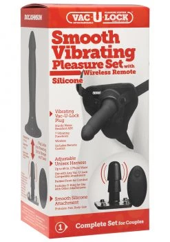 Doc Johnson Vac-U-Lock™ - Smooth Vibrating Pleasure Set -Cheap Lingerie Store eksioldvx8bcwnt4dqai