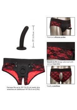 Cal Exotics Scandal Crotchless Pegging Panty Set -Cheap Lingerie Store hphn9qws7unsmcv6fipw