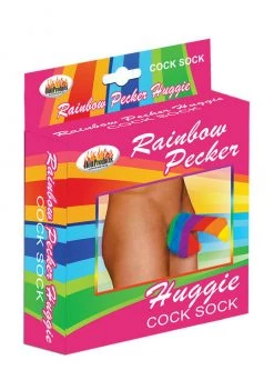 Hott Products Rainbow Pecker Huggie Sock