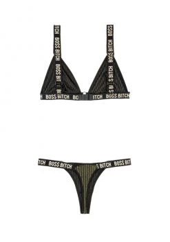 Fantasy Lingerie Boss Bitch Bralette And Thong Panty Set -Cheap Lingerie Store imssavhdgcupx63psyya