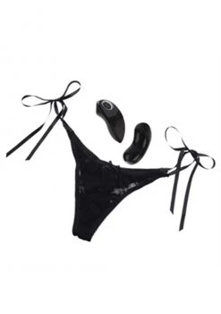 Cal Exotics Remote Control 10 Function Little Black Panty - Thong