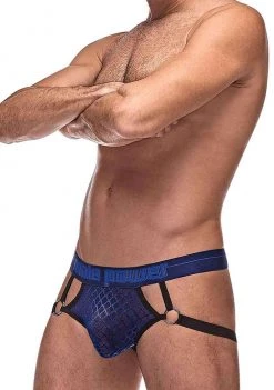 Male Power Diamond Mesh Jock Ring
