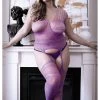 Fantasy Lingerie Purple Haze Gartered Bodystocking - Queen Size -Cheap Lingerie Store ntuvevbdxlo6bckrqor0
