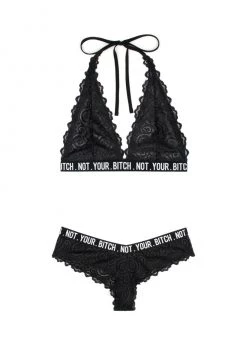 Fantasy Lingerie Not Your Bitch Bralette And Cheeky Panty Set -Cheap Lingerie Store nvupf2qhuabogvqvj83i