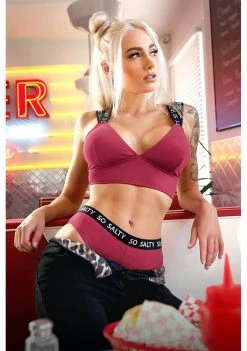 Fantasy Lingerie So Salty Long Line Bra And Cheeky Panty