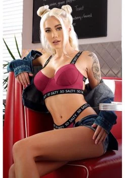 Fantasy Lingerie So Salty Soft Cup Bra And Thong Panty