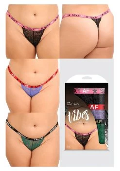 Fantasy Lingerie AF Panty 3-Pack - Queen Size