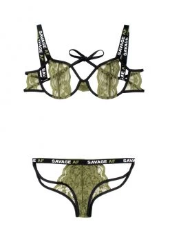 Fantasy Lingerie Savage AF Cutout Bra And Caged Panty -Cheap Lingerie Store uezumtplwnfveuka6ope