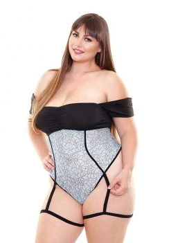 Fantasy Lingerie Divina Gartered Teddy